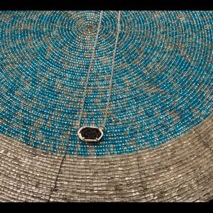 NWOT Silver & Black Druzy Necklace